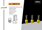 Tubetto Terminale Isolato per Cavi da 6mm Confezione 100pz