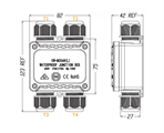 Connettore Impermeabile 4 Terminali IP68