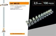 Morsetto a Cappuccio Unipolare per Cavi 2.5mm Confezione 100pz