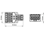 Morsettiera Connessione Rapida 2 Ingressi 4 Uscite Confez. 50pz