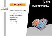 Morsettiera Connessione Rapida 2 Ingressi 6 Uscite Confez. 30pz