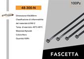 Fascette Autobloccanti in Nylon 4.8mm x 300mm Confezione 100pz