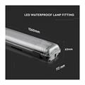 Plafoniera Impermeabile 150cm inclusi Neon LED 2x22W 6400K IP6