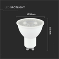 Faretto LED GU10 7,5W 110°Copert Trasparente Luce Naturale 4000K