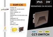 Segnapasso Bianco ad Incasso LED 3W 503 Tonalità Luce 3in1