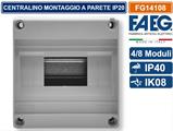 Centralino da Parete 6/8 Moduli Binario DIN in Metallo IP40