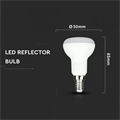 Lampadina LED E14 4.8W R50 Luce Fredda 6500K