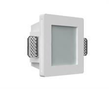 Portafaretto GU10 da Incasso in Gesso Copertura Vetro Opaco