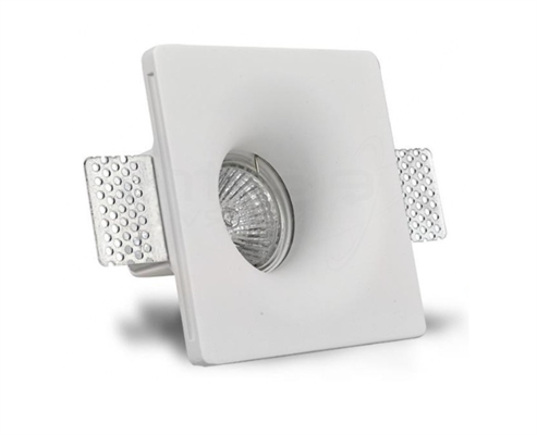 Portafaretto LED Gesso Verniciabile da Incasso Attacco GU10
