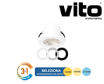 Mini LED Spot 3W Luce 3in1 CCT ø35mm con Cover Grigia e Nera