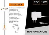 Trasformatore Alimentatore Stabilizzato 12V 1A 12W 220V Bianco