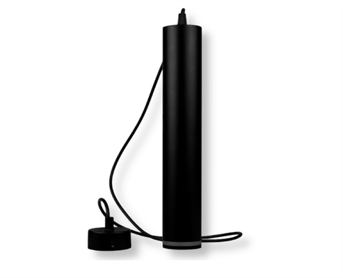 Lampadario a Sospensione Nero con Portalampada GU10