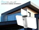 Telecamera Wi-Fi con Luce,PIR e Sirena OUTDOOR IP65