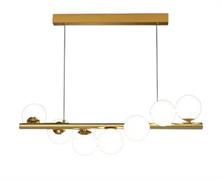 Lampadario a Sospensione Oro con 7 Sfere Opache Attacco G9