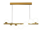Lampadario a Sospensione Oro con 7 Sfere Opache Attacco G9
