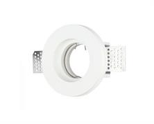 Portafaretto in Gesso da incasso a Scomparsa Rotondo per GU10