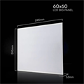 Pannello LED Chip CREE 36W 60x60cm da Incasso con Driver 6500K