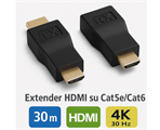 Extender Adattatore HDMI a RJ45 per Cavo Cat 5e/6 1080p 30mt
