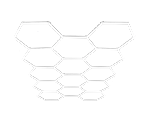 Plafoniera Nido D'Ape LED 399W 220V Luce Fredda 6500K 57pz