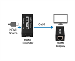 Extender HDMI 60mt Utp FullHD 1080P 3D TX-RX su cavo Lan RJ45