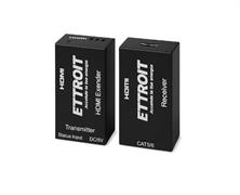 Extender HDMI 4K su Cavo LAN 60mt Kit TX-RX UTP CAT6 POE LoopOut