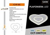 Plafoniera LED 54W Luce 3in1 CCT