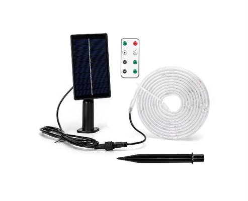Striscia LED 30W con Pannello Solare Luce Calda 2700K 3 Metri