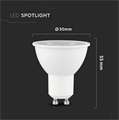 Faretto LED Chip CREE GU10 7,5W 110° Luce Fredda 6500K