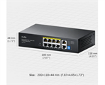 Switch Gigabit PoE+ 8 Porte con 2 Uplink GbE