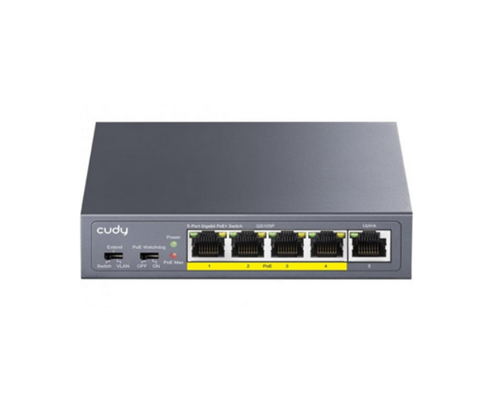 Switch di Rete Ethernet Gigabit a 5 Porte PoE+ 10/100/1000M