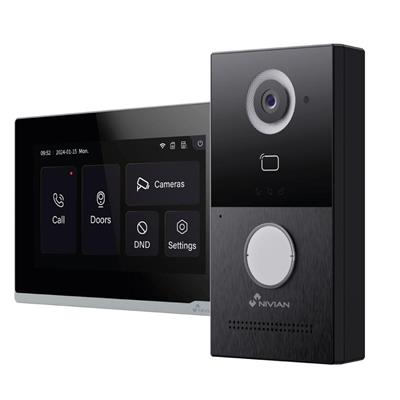 Kit videocitofonico Nivian 2 Fili  Postazione esterna 2 fili + M
