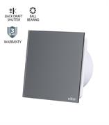 Aspiratore in vetro grey foro 10cm 12W 180m3/h chiusura automat.