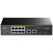 Switch poe 8 out + 2 uplink 10/100/1000MB 120W Cudy