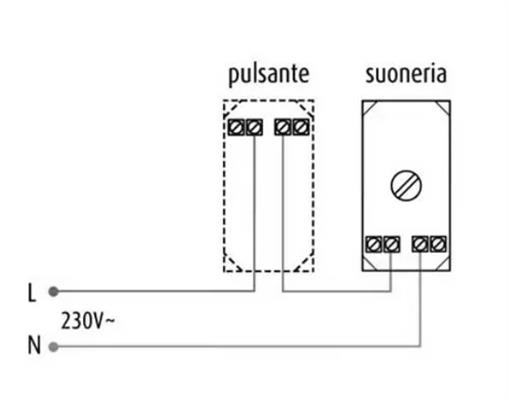 Suoneria bronzo 6A 230V compatibile Bticino Axolute bianco