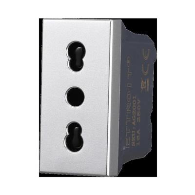 Presa bipasso comp. Bticino Axolute 2P+T 10/16A 250V grigia