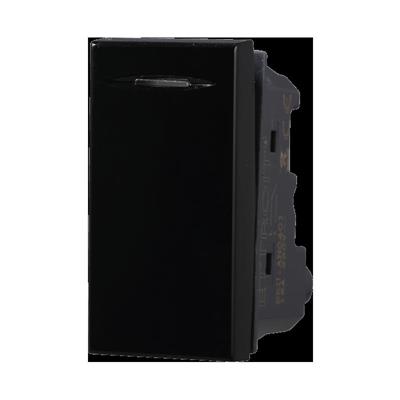 Pulsante unipolare 1P 16A compatibile Bticino Axolute nero