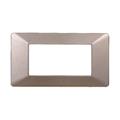 Placca compatibile Vimar Plana 4 moduli plastica colore bronzo