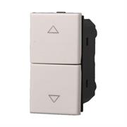 Pulsante doppio 1P+1P NO saliscendi comp. Bticino Axolute bianco