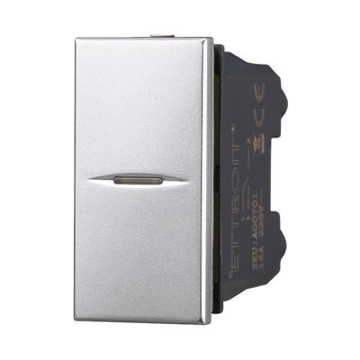 Pulsante Assiale 1P 16A Unipolare comp. Bticino Axolute grigio