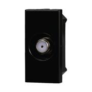 Presa tv satellitare a vite tipo F comp. Bticino Axolute nero