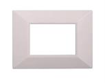 Placca comp. Bticino Axolute 3 moduli piremide Moon bianco