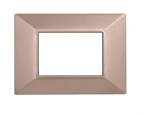 Placca comp. Bticino Axolute 3 moduli piremide Moon bronzo