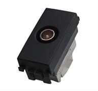 Connettore TV maschio passante Comp. Vimar Arke nero