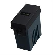 Presa USB 5V 2.1A 1 posto USB-A Comp. Vimar Arke nero
