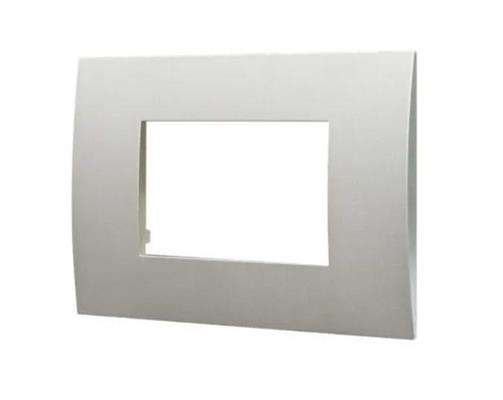 Placca Plastica Serie Venus 3P Comp. Vimar Arke Silver