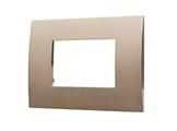 Placca Plastica Serie Venus 3P Comp. Vimar Arke Bronzo