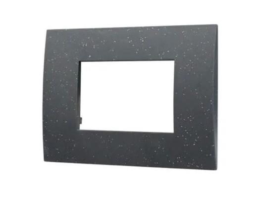 Placca Plastica Serie Venus 3P Comp. Vimar Arke Nero Brillante