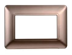 Placca in plastica bronzo 3 posti Comp. BTicino® Màtix