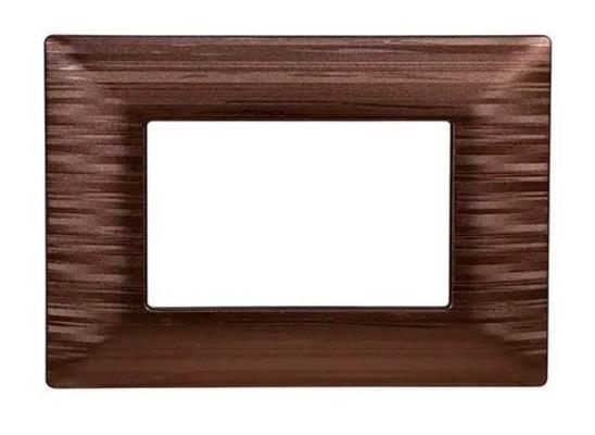 Placca in plastica 3 posti Comp. BTicino Màtix bronzo satinato