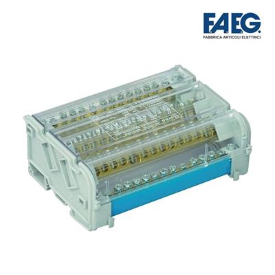 Morsettiera di distribuzione tetrapolare 15 fori 125A